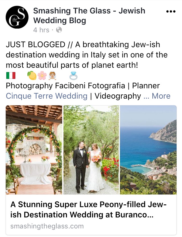 jewish destination wedding in Cinque Terre