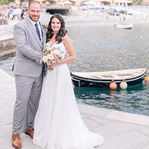 cinque terre wedding couple