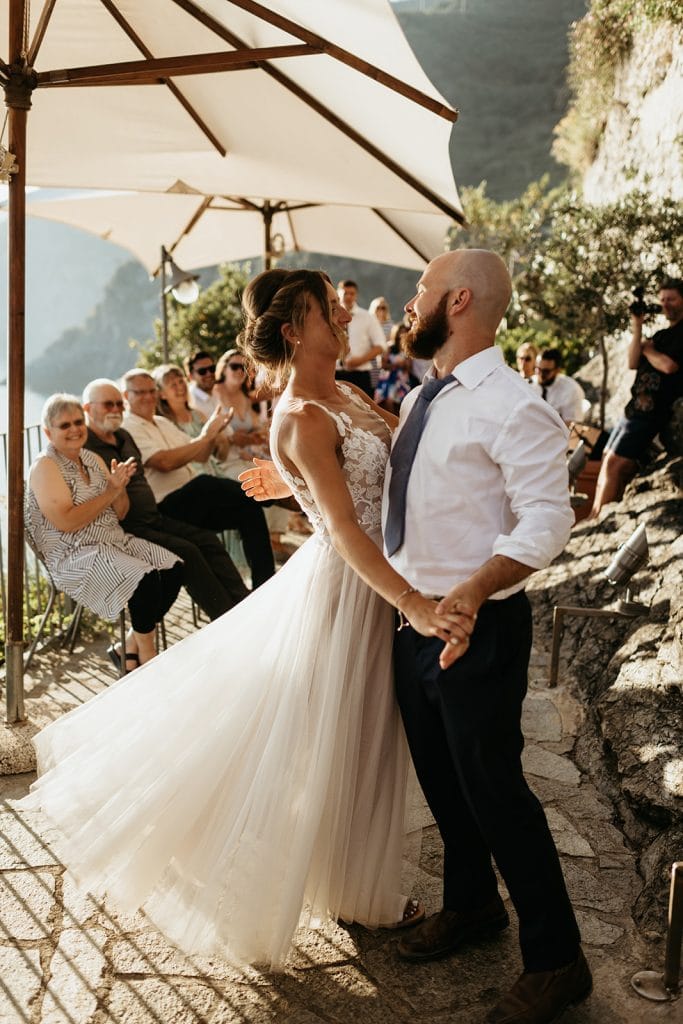 relaxed romance wedding cinque terre italy