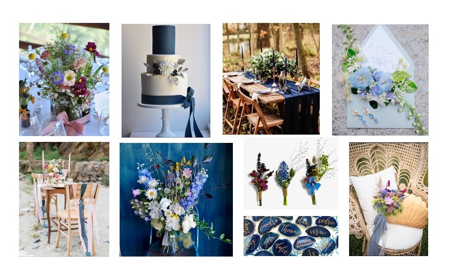 Classic Blue Wedding Inspiration Board